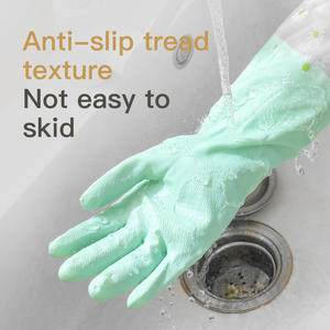Guantes de Limpieza Reutilizables de PVC con Degradado de Dos Colores, Gruesos, Resistentes al Aceite, Impermeables, para Cocina, Lavavajillas y Uso Doméstico - Product Image 6