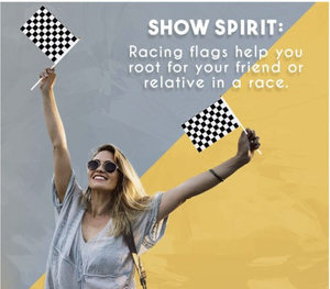 ธงตาหมากรุก14X21CM 8.5 ''X 5.5'' ธงมือติดธงตาหมากรุกสีดำและสีขาวแข่งธงโพลีเอสเตอร์ - Product Image 4