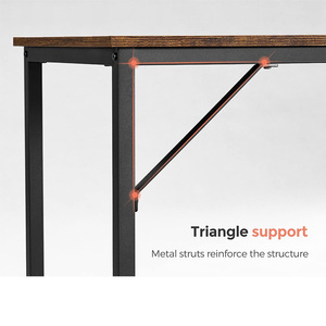 Meja komputer putih, Meja PC gaya sederhana <span class=keywords><strong>Modern</strong></span> dengan bingkai logam - Product Image 2