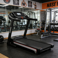 Tapis roulant électrique commercial pliable en acier, avec écran LED, surveillance de la fréquence cardiaque sans fil, design portable – Meilleures ventes