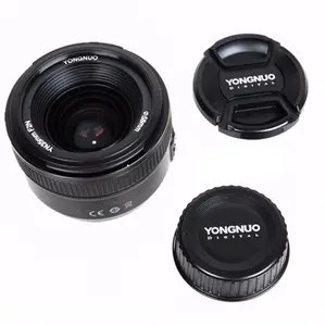 Yeni Yongnuo YN 35 mm F2N lens geniş melek başbakan lens büyük diyafram sabit otomatik odaklama Nikon Lens için çanta ile YN35 MM kamera