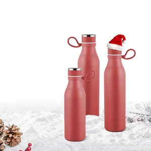 Travel Straight Cup Drinking Bottles Double Wall Vaccum Jug Water Bottle Tea Stainless Steel Flask For Hot Water Mug With Logo