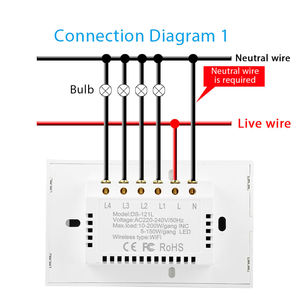สวิตช์ไฟอัจฉริยะแบบสัมผัส ZB-SW-US มาตรฐาน Tuya รองรับ Zigbee ควบคุมด้วยเสียงผ่าน Alexa 1/2/3/4 ช่อง สวิตช์อัจฉริยะควบคุมระยะไกล - Product Image 3