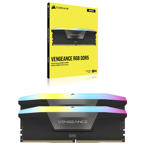 US'CORSAIR VENGEANCE RGB 32GB (2x16GB) DDR5 DRAM 6000MHz/6400MHz/7200MHz Kit memori-Hitam digunakan untuk <span class=keywords><strong>Desktop</strong></span> - Product Image 6