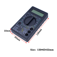 Multimètre Numérique LCD DT-830B, Voltmètre Ampèremètre Ohmmètre Électrique AC/DC 750/1000V, Testeur Ampères Volts DT-830B