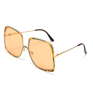 <span class=keywords><strong>Gafas</strong></span> de sol cuadradas con gradiente para <span class=keywords><strong>mujer</strong></span>, anteojos de sol de Metal Retro para conducir, Anti-UV, nuevo estilo, <span class=keywords><strong>2022</strong></span> - Product Image 4