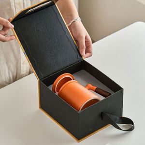 Ensemble de tasses à eau en céramique avec logo pour cadeaux promotionnels d'entreprise, prix d'événements, cadeaux de fin d'année - Tasse à thé et à eau séparées - Product Image 2