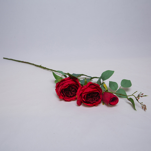 Venta caliente Decoración de la boda Flores Rosas a granel Flor artificial Tallo largo Ramo de rosas - Product Image 2