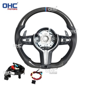 <span class=keywords><strong>Volant</strong></span> chauffant en fibre <span class=keywords><strong>de</strong></span> carbone avec LED pour BMW E91 E90 E93 E72 E84 E82 E88 Série E, mise à niveau vers le style M Sport Série F - Product Image 6