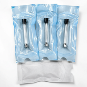 Cartucho de Vidrio Borosilicato Estéril de 3 ml, Envase Cosmético Cilíndrico Transparente con Tapa de Aluminio, Disponible en Stock - Product Image 1