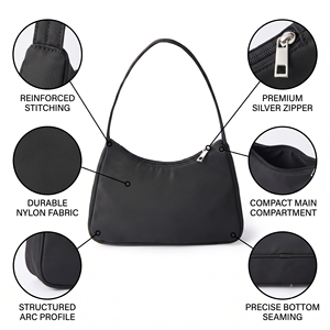 <span class=keywords><strong>Sac</strong></span> à main Hobo personnalisé vintage en nylon pour <span class=keywords><strong>femme</strong></span>, style été, pour les fashionistas de clubbing, nouvelle collection Moon Tiny - Product Image 2