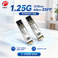 Émetteur-récepteur optique monomode duplex LC RTXM191-450 1.25G 1310nm 40km SM ESFP 34060298 pour routeur OLT et commutateur de fibre télécom