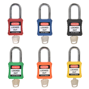 Paquete de Seis Candados de Alta Seguridad Multicolores, Resistentes al Agua y Antirrobo, con Grillete de Acero de 38 mm y Teclado Numérico - Product Image 1