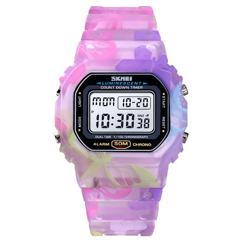 Best Selling White Lady Sports Watches Men and Women Couple Analog Digital Watch Wrist watch
