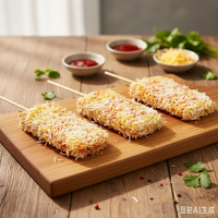 Pan rallado de trigo PANKO colorido en polvo para alimentos fritos, empaque a granel