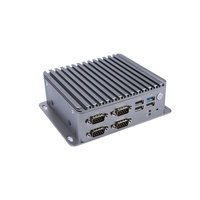 Mini-ordinateur industriel sans ventilateur Intel J1900 Quad Core, double LAN, 4 ports COM, compatible Windows et Linux, PC embarqué pour l'automatisation industrielle