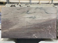 YUSHI Offre Spéciale pierre de luxe panneau mural en pierre naturelle dalle de quartzite Aquarella polie pour application translucide rétroéclairée de villa