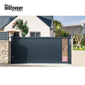Portail coulissant en aluminium à prix abordable avec moteur, designs modernes anti-rouille pour <span class=keywords><strong>portails</strong></span> de maison, <span class=keywords><strong>portails</strong></span> principaux en métal pour extérieur - Product Image 2