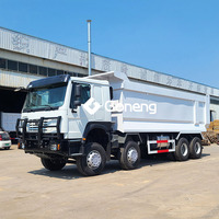 Camion benne Sinotruck Howo d'occasion 8x4 de 30-40 mètres cubes, 12 pneus, prix compétitif