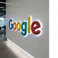 Fabricant Source Finition Peinture Cuite Lettres LED 3D Enseignes LED Personnalisées Lettres Lumineuses Sphériques
