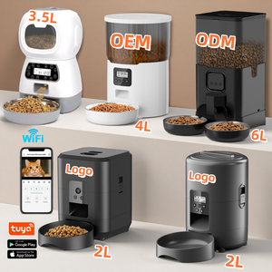 Kamera ile Tuya otomatik kedi besleyiciler Pet kuru gıda dağıtıcı zaman zamanlama otomatik Wifi ile kedi maması dağıtıcı - Product Image 6