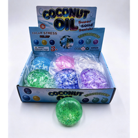 Balle anti-stress à presser en forme de fruit, huile de coco, jouet anti-stress non rebondissant, petit cadeau pour garçons et filles, fabriqué en Chine, 15 ans et plus