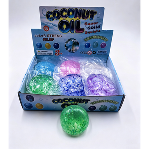 Fruit-style Coconut Oil Squeeze Stress <b>Ball</b> Non-rebound Stress Relief Toy Small Gift for Boys Girls Made in China 15 Years Old - Product Image 5
