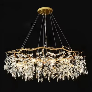 Lampadario a LED di cristallo di lusso moderno di medie dimensioni per la decorazione della casa per il soggiorno <span class=keywords><strong>Hotel</strong></span> Hall o Villa Art decoro illuminazione - Product Image 3