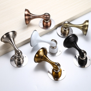 Butée de porte magnétique silencieuse en acier inoxydable sans perçage, fixation au sol, épaissie, anti-collision pour chambre et salle de bain - Product Image 3