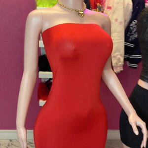 Y300968 Nuovo Abito Corto Estivo 2026 Pure Desire Hot Girl Senza Spalline Aderente Sexy Bodycon Mini Abito da Club per Feste - Product Image 3