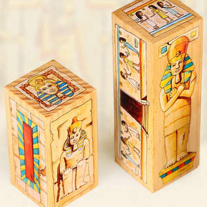 Pirámides egipcias de madera para niños, juguete para apilar <span class=keywords><strong>Castillo</strong></span> Príncipe, bloques de construcción de Educación Temprana, juguetes para niños, novedad de 2024 - Product Image 4