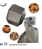 Nouvelle machine à assaisonnement alimentaire de type tambour pour pop-corn, chips de pommes de terre, arachides et noix, en acier inoxydable 304, capacité 1-150 kg/tambour