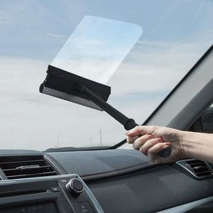 Nettoyeur de vitres de voiture <span class=keywords><strong>professionnel</strong></span> noir 2-en-1 avec éponge et raclette en caoutchouc pour le nettoyage et le lavage avec poignée - Product Image 4