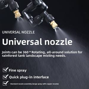 Système de brumisation intelligent Wi-Fi le plus vendu pour terrarium de reptiles et tortues, kit d'humidification automatique par pulvérisation pour aquarium de forêt tropicale - Product Image 3