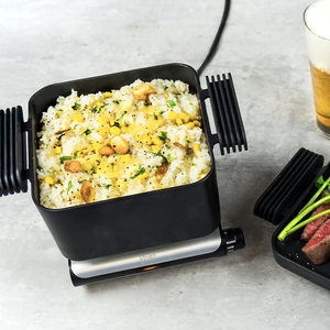 2-in-1 다기능 전기 냄비 & 그릴 바베큐 프라이팬 프라이팬 프라이팬 (가정 요리를 위한 분리형 접시 포함) - Product Image 1