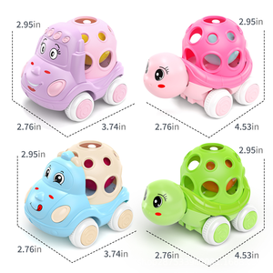 Haute qualité bébé retirer voiture rouleau <span class=keywords><strong>camion</strong></span> jouets doux Rubeer Friction alimenté voiture enfants infantile cadeaux d'anniversaire - Product Image 6