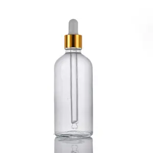 Лидер продаж, прозрачная стеклянная бутылка с капельницей, пустой контейнер, флаконы для ароматерапии, бутылки для масла, стеклянная бутылка с капельницей