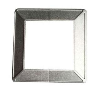 Couvre-pieds de clôture <span class=keywords><strong>et</strong></span> de garde-corps en aluminium 2 pièces de 3x3 pouces - Accessoires de clôture écologiques <span class=keywords><strong>et</strong></span> étanches avec modélisation 3D - Product Image 3