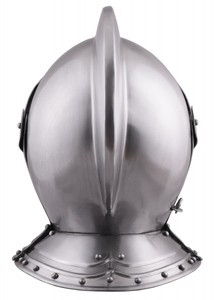Casque de Chevalier Médiéval en Acier, Époque Renaissance, Début du XVIe Siècle, Coiffe Historique de Style Européen - Product Image 4