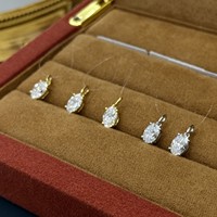Collier élégant et durable en or blanc 18 carats avec diamant de laboratoire 1 carat, chaîne minimaliste en fil de pêche, brillant et raffiné