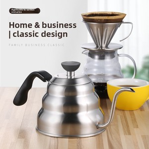 Hanging-ear Cloud-shaped Minimalist Design Pot Pour-over Coffee Maker 304 Stainless Steel Gooseneck <strong>Kettle</strong> Drip-brew <strong>Filter</strong> - Product Image 4
