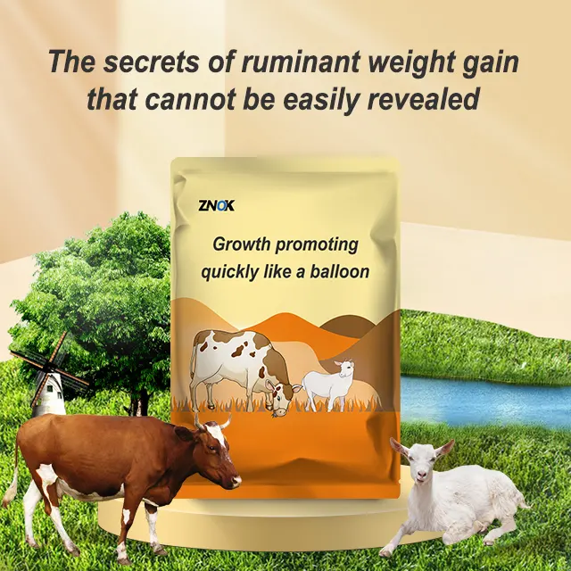 مساعدة على نمو لحم البقر والضأن إضافة غذائية لزيادة الوزن السريع لمضافات أعلاف الماشية والأغنام الحيوانية