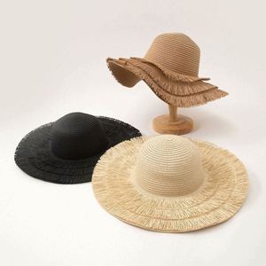 2025 New Design Girl Woman Paper <b>Straw</b> <b>Hats</b> and Beach Bag Set Ladies Summer <b>Straw</b> Bags and <b>Hats</b> Tassels - Product Image 3