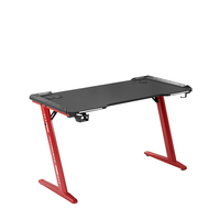 Table de bureau pour ordinateur de bureau, table de jeu pour cybercafé, table de jeu dimensionnelle en carbone brasé avec LED