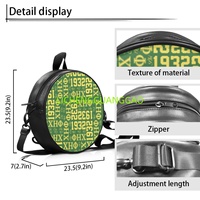 Sac Rond en PU pour Femme Chi Eta Phi Sorority, Réutilisable, en Tissu, pour le Shopping, Sac de Week-end de Haute Qualité – Ventes Flash
