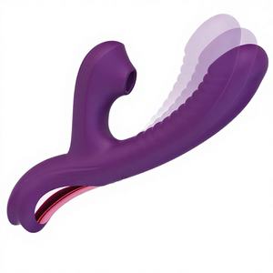 Tracy's Dog Come-Hither <span class=keywords><strong>Rabbit</strong></span> <span class=keywords><strong>Vibrator</strong></span> 3 Hisapan 10 Mode Getaran Stimulasi Klitoris G-Spot Wanita Pasangan Lithium-Ion Beta - Product Image 1