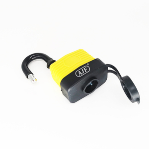 Cadenas à clé en acier laminé incurvé, durable, anti-poussière, avec couvercle en plastique étanche - Product Image 4