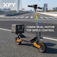 XFY Stock UE Trottinette Électrique Tout-Terrain 12 Pouces à Deux Roues pour Adulte 1500W 60V Pliable avec Boîte de Transport Étanche IP54 75km/h pour les Trajets Quotidien
