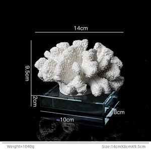 Sculpture créative en résine de <span class=keywords><strong>corail</strong></span> <span class=keywords><strong>blanc</strong></span>, ornement de bureau, décoration de table pour la maison, le salon, le bureau, l'hôtel, Art Déco - Product Image 6