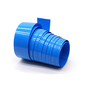 Tube thermorétractable en PVC bleu en stock, 100 mm, gaine isolante pour accessoires de batterie - Product Image 6